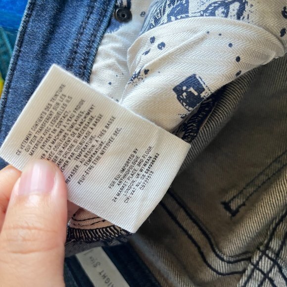 Anthropologie Pilcro and the Letterpress Slim Straight Jeans Mid Rise Size 28 - Picture 8 of 8